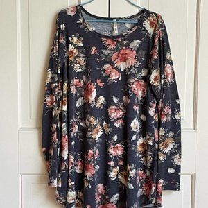 Knit Flowered Top/Dress